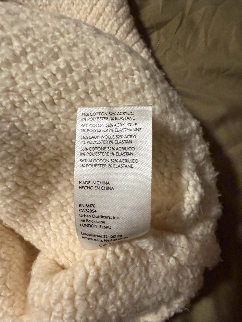 Pilcro Anthropologie Cozy Women's Cream Turtleneck Oversized Sweater - Picture 4 of 5